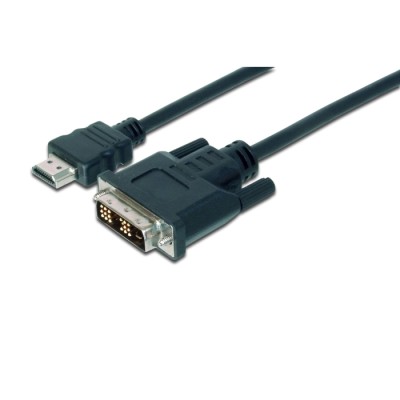 Кабель DIGITUS HDMI > DVI-D (M/M), 2м, чорний (AK-330300-020-S)