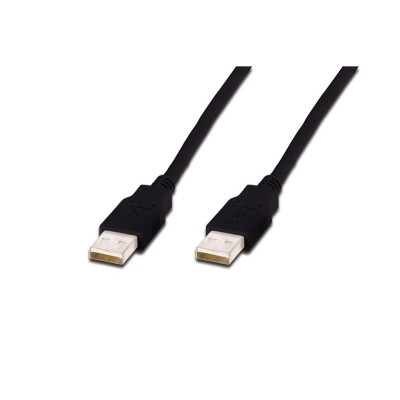 Кабель DIGITUS USB-A (M/M) заряджання/синхронізації, 3м, чорний (AK-300100-030-S)
