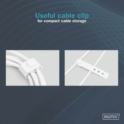 Кабель DIGITUS USB-C > Lightning заряджання/синхронізації, USB 2.0, 60W, силіконовий, 1м, білий (AK-600110-010-W)