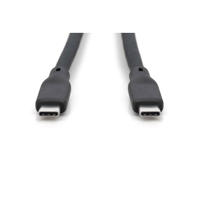 Кабель DIGITUS USB-C заряджання/синхронізації, USB 3.2 Gen 1, 5G, 100W, 4K, силіконовий, 2м, чорний (AK-300342-020-S)