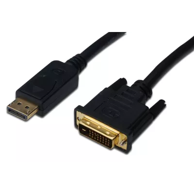 Кабель DIGITUSDisplayPort > DVI-D (M/M), 2м, чорний (AK-340306-020-S)