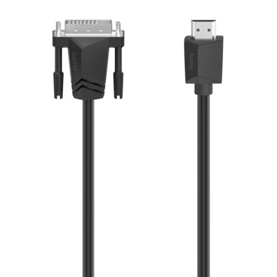Кабель Hama DVI > HDMI (AM/AM), 1.5m, 4K, чорний (00200715)