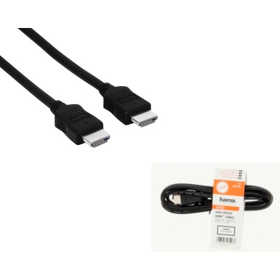 Кабель Hama HDMI (AM/AM), 1.5м, 1080p, чорний (00205000)