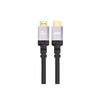 Кабель HDMI (M/M) 2Е 3м, 2.1, 4K/120Hz, 8K/60Hz 48Gbps, Ultra High Speed, чорний (2EW-1143-3M)