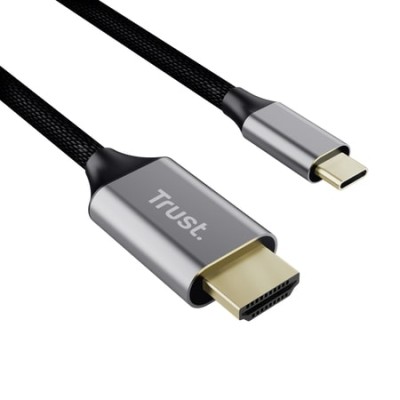Кабель Trust Calyx USB-C to HDMI заряджання/синхронізації, чорний (25630_TRUST)