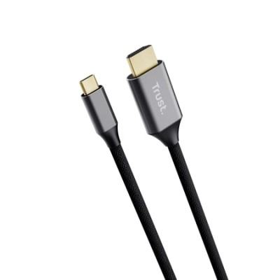 Кабель Trust Calyx USB-C to HDMI заряджання/синхронізації, чорний (25630_TRUST)