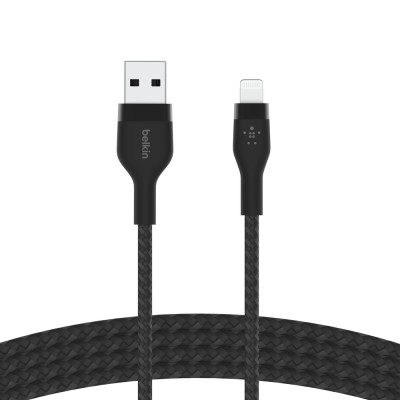Кабель USB-A > Lightning заряджання/синхронізації Belkin 1м, плетений, силіконовий, з ремінцем на магніті, чорний (CAA010BT1MBK) Кабель USB-A > Lightning заряджання/синхронізації Belkin 1м, плетений, силіконовий, з ремінцем на магніті, чорний (CAA010BT1MBK)