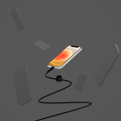 Кабель USB-A > Lightning заряджання/синхронізації Belkin 1м, плетений, силіконовий, з ремінцем на магніті, чорний (CAA010BT1MBK) Кабель USB-A > Lightning заряджання/синхронізації Belkin 1м, плетений, силіконовий, з ремінцем на магніті, чорний (CAA010BT1MBK)
