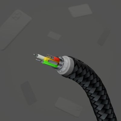 Кабель USB-A > Lightning заряджання/синхронізації Belkin 1м, плетений, силіконовий, з ремінцем на магніті, чорний (CAA010BT1MBK) Кабель USB-A > Lightning заряджання/синхронізації Belkin 1м, плетений, силіконовий, з ремінцем на магніті, чорний (CAA010BT1MBK)