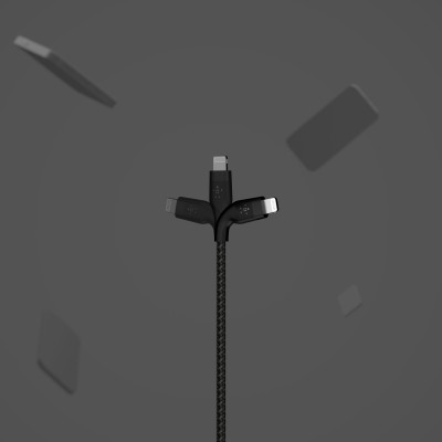 Кабель USB-A > Lightning заряджання/синхронізації Belkin 1м, плетений, силіконовий, з ремінцем на магніті, чорний (CAA010BT1MBK) Кабель USB-A > Lightning заряджання/синхронізації Belkin 1м, плетений, силіконовий, з ремінцем на магніті, чорний (CAA010BT1MBK)