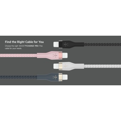Кабель USB-A > Lightning заряджання/синхронізації Belkin 1м, плетений, силіконовий, з ремінцем на магніті, чорний (CAA010BT1MBK) Кабель USB-A > Lightning заряджання/синхронізації Belkin 1м, плетений, силіконовий, з ремінцем на магніті, чорний (CAA010BT1MBK)