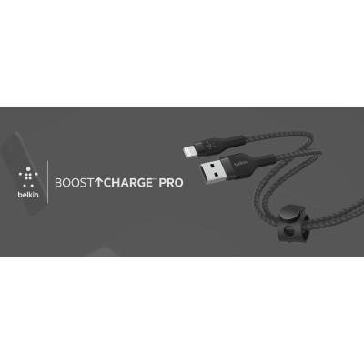 Кабель USB-A > Lightning заряджання/синхронізації Belkin 1м, плетений, силіконовий, з ремінцем на магніті, чорний (CAA010BT1MBK) Кабель USB-A > Lightning заряджання/синхронізації Belkin 1м, плетений, силіконовий, з ремінцем на магніті, чорний (CAA010BT1MBK)