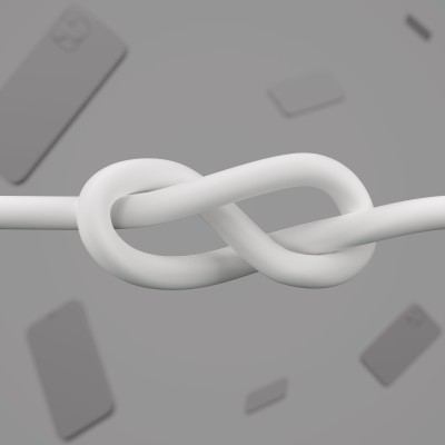 Кабель USB-A > Lightning заряджання/синхронізації Belkin 1м, силіконовий з кліпсою, білий (CAA008BT1MWH)