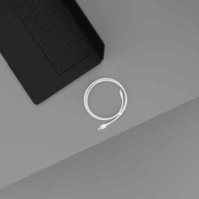 Кабель USB-A > Lightning заряджання/синхронізації Belkin 1м, силіконовий з кліпсою, білий (CAA008BT1MWH)
