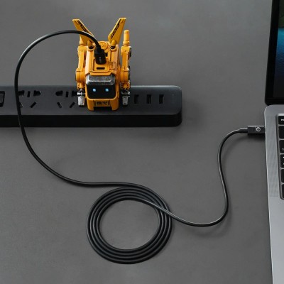 Кабель USB-C > USB-C заряджання/синхронізації GravaStar 1.5м, Type-C, 100w, чорний (GRAVASTARTC_BLK)