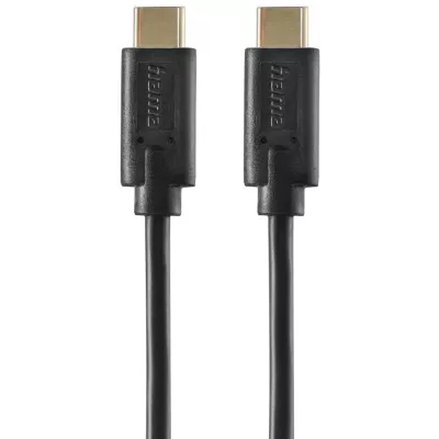 Кабель USB-С > USB-C заряджання/синхронізації Hama 1,5м, чорний (00086409)
