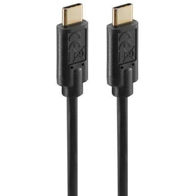 Кабель USB-С > USB-C заряджання/синхронізації Hama 1,5м, чорний (00086409)