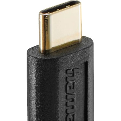 Кабель USB-С > USB-C заряджання/синхронізації Hama 1,5м, чорний (00086409)