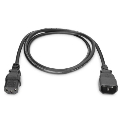 Кабель живлення DIGITUS C13 > C14, 1.2м, чорний (AK-440201-012-S)