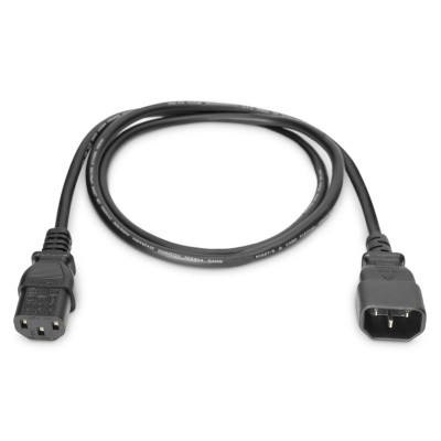Кабель живлення DIGITUS C13 > C14, 1.2м, чорний (AK-440201-012-S)