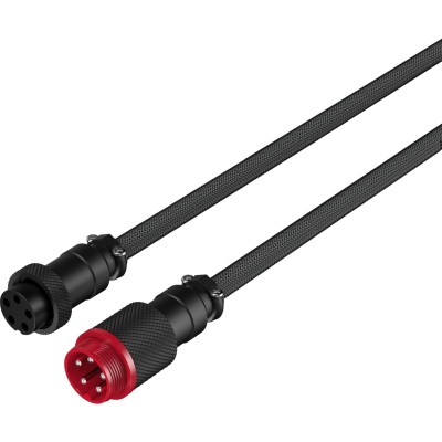 Кабель заряджання/синхронізації HyperX USB-A > USB-C, спіральний, 1.37м, сіро-чорний (6J679AA)