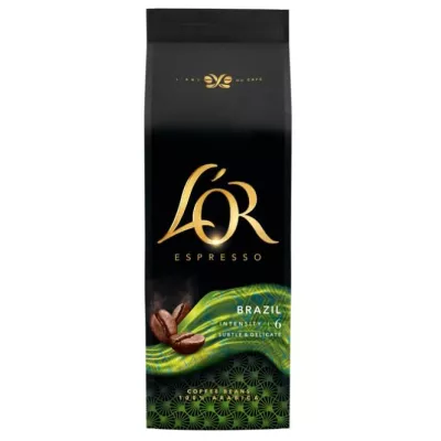 Кава L`OR зерна Espresso Brazil, 500г, 100% арабіка