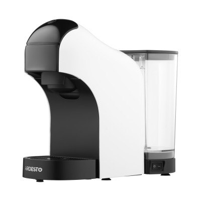 Кавоварка Ardesto капсульна, 0.8л, капсули Nespresso, Nescafe Dolce Gusto, мелена кава, сенсорне керування, білий (YCM-CNDE)