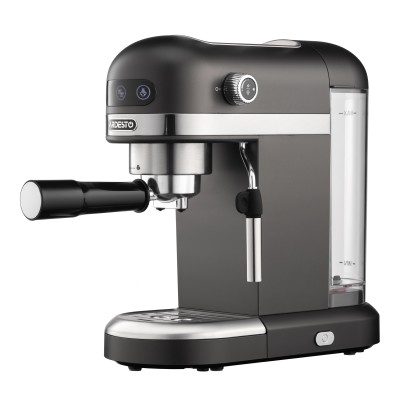 Кавоварка Ardesto ріжкова 1.4л, мелена, ручний капучинатор, підігрів чашок, чорний (YCM-E1502)