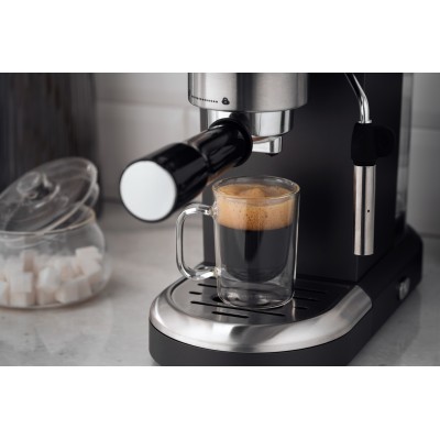 Кавоварка Ardesto ріжкова 1.4л, мелена, ручний капучинатор, підігрів чашок, чорний (YCM-E1502)