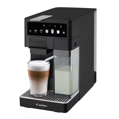 Кавоварка Catler капсульна Renzo 1.6л, капсули, мелена кава, сенсорне керування, автоматичний капучинатор, чорний (ES751BRENZO)