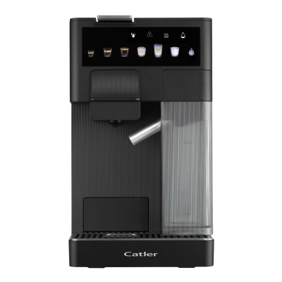 Кавоварка Catler капсульна Renzo 1.6л, капсули, мелена кава, сенсорне керування, автоматичний капучинатор, чорний (ES751BRENZO)