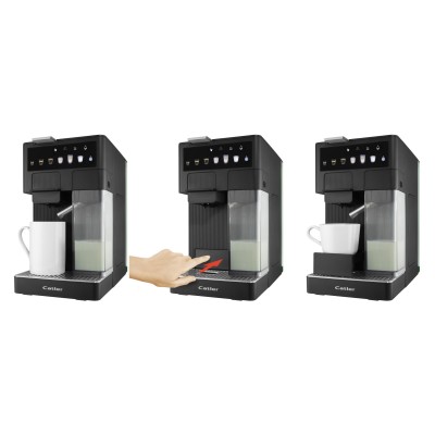 Кавоварка Catler капсульна Renzo 1.6л, капсули, мелена кава, сенсорне керування, автоматичний капучинатор, чорний (ES751BRENZO)