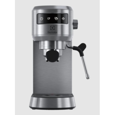 Кавоварка Electrolux ріжкова, 1л, мелена, ручний капуч, LED-дисплей, підігрів чашок, метал (E6EC1-6ST)
