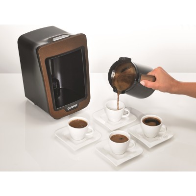 Кавоварка Gorenje крапельна, 0.27л, мелена, 2чашки, коричневий (ATCM730T)