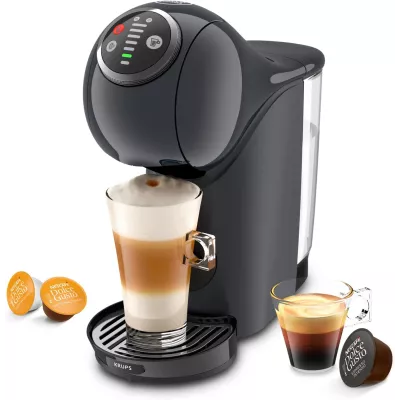 Кавоварка Krups капсульна Dolce Gusto Genio S Plus 0.8л, капсули, сенcорне керування, темно-сірий (KP340B10)