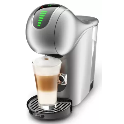 Кавоварка Krups капсульна Dolce Gusto Genio S Touch, 0.8л, капсули, сенcорне керування, сріблястий (KP440E10)