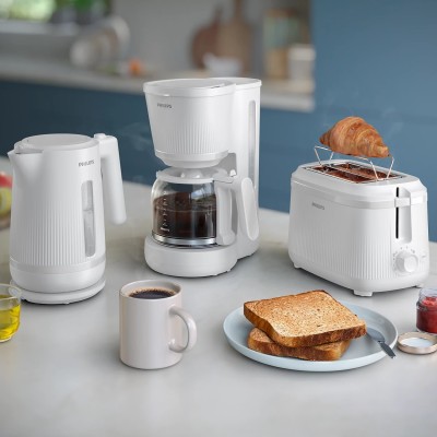 Кавоварка Philips крапельна 3000 Series, 1.38л, мелена, підтримка температури, білий (HD7411/00)