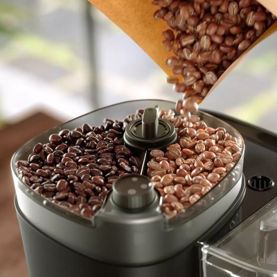 Кавоварка Philips крапельна All-in-1 Brew 1.25л, зерно + мелена, дисплей, підігрів кавника, кавомолка, чорний (HD7900/50)