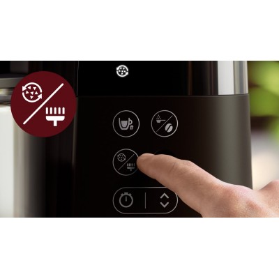 Кавоварка Philips крапельна All-in-1 Brew 1.25л, зерно + мелена, дисплей, підігрів кавника, кавомолка, чорний (HD7900/50)