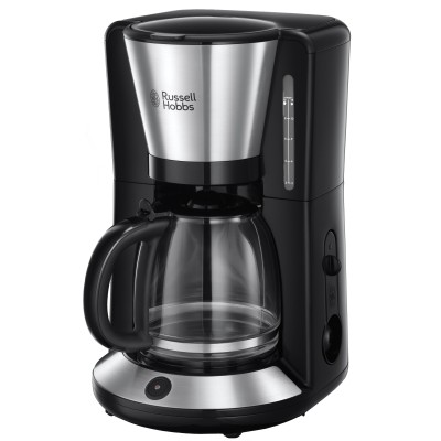 Кавоварка Russell Hobbs крапельна Adventure, 1.25л, мелена, чорно-сріблястий (24010-56)