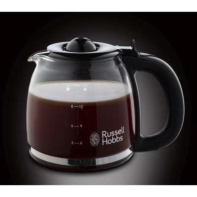 Кавоварка Russell Hobbs крапельна Adventure, 1.25л, мелена, чорно-сріблястий (24010-56)