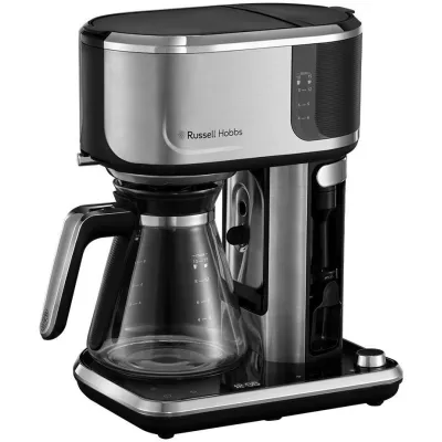 Кавоварка Russell Hobbs крапельна Attentiv Coffee Bar 1.5л, мелена, LED-дисплей, чорно-метал (26230-56)