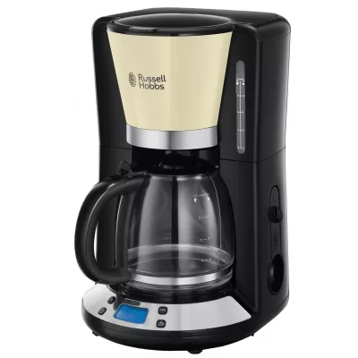 Кавоварка Russell Hobbs крапельна Colours Plus 1.25л, мелена, чорно-бежевий (24033-56)