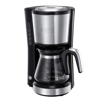 Кавоварка Russell Hobbs крапельна Compact Home, 0.74л, мелена, чорно-сріблястий (24210-56)