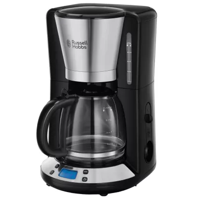 Кавоварка Russell Hobbs крапельна Victoty 1.25л, мелена, чорно-сріблястий (24030-56)