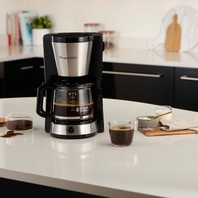 Кавоварка Russell Hobbs Heaton, 1.25л, мелена, чорно-срібний (27400-56)