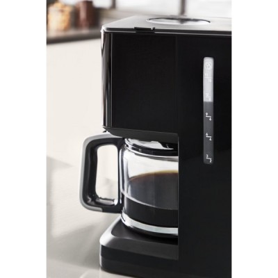 Кавоварка Tefal крапельна Smart&light 1.25л, мелена, таймер включення, годинник, чорний (CM600810)