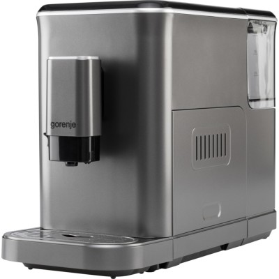 Кавомашина Gorenje, 1,5л, зерно, автомат.капучинатор, дисплей, авторецептів - 7, сенcор.керування, антрацит (GFACM20S)