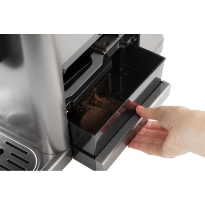 Кавомашина Gorenje, 1,5л, зерно, автомат.капучинатор, дисплей, авторецептів - 7, сенcор.керування, антрацит (GFACM20S)