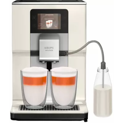 Кавомашина Krups Intuition Preference 3л, зерно, автомат.капучинатор, авторецептів - 8, бежево - чорний (EA872A10)